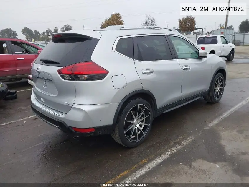 5N1AT2MTXHC741872 2017 Nissan Rogue Sv