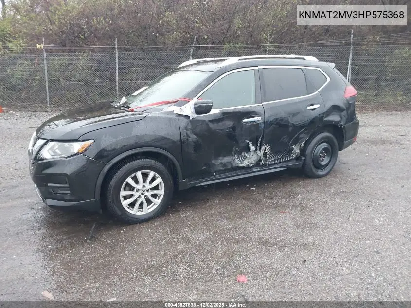 KNMAT2MV3HP575368 2017 Nissan Rogue Sv