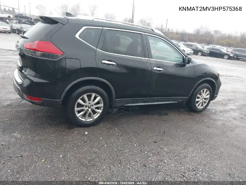 KNMAT2MV3HP575368 2017 Nissan Rogue Sv
