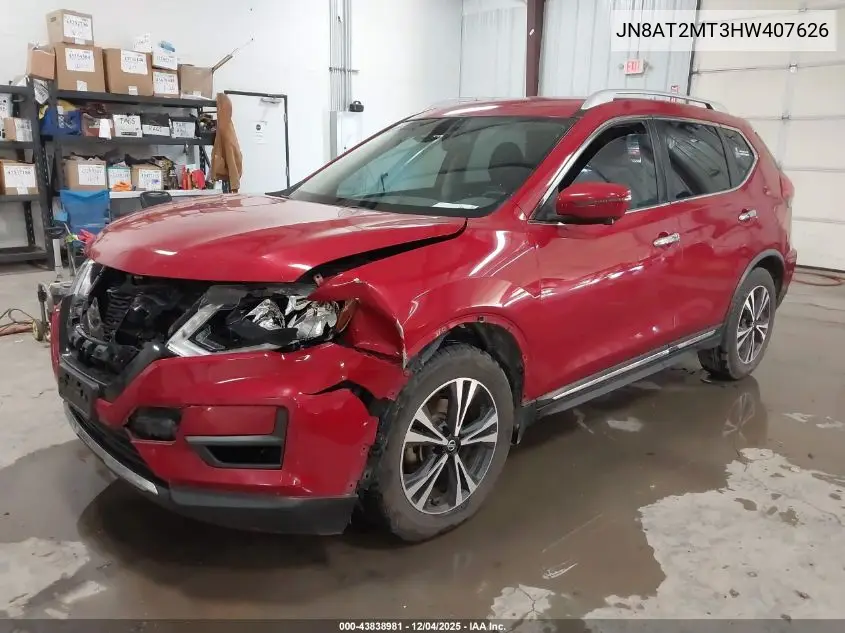 JN8AT2MT3HW407626 2017 Nissan Rogue Sl