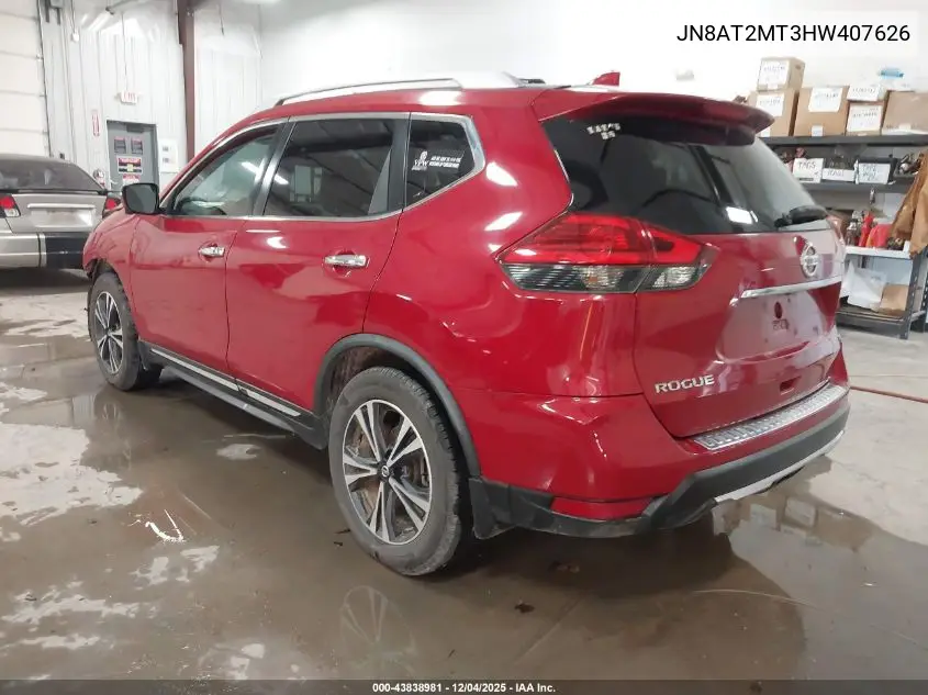 JN8AT2MT3HW407626 2017 Nissan Rogue Sl