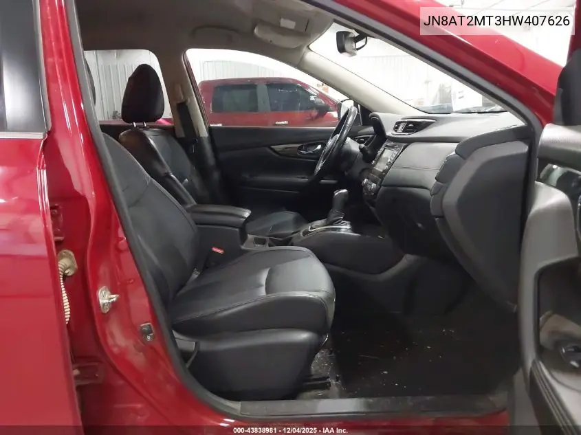 JN8AT2MT3HW407626 2017 Nissan Rogue Sl