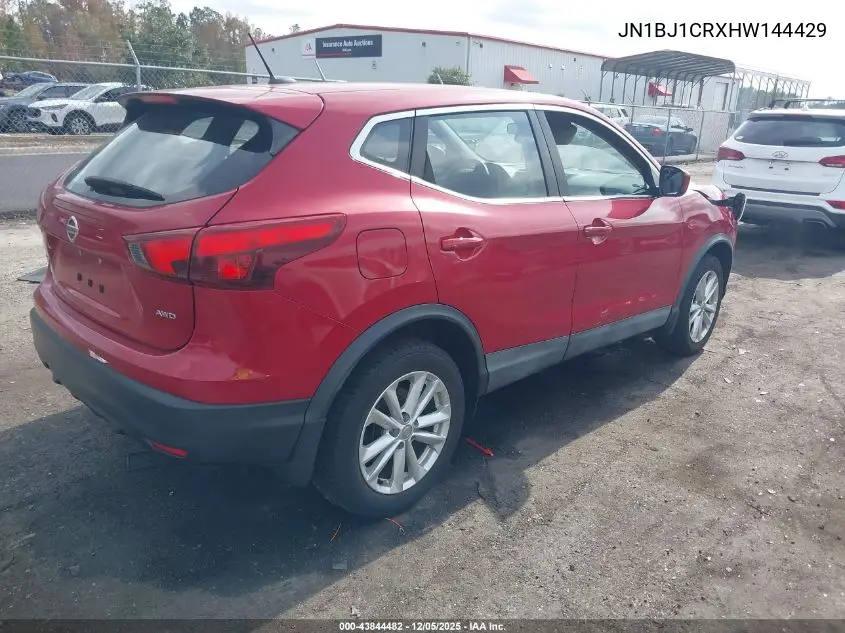 JN1BJ1CRXHW144429 2017 Nissan Rogue Sport S