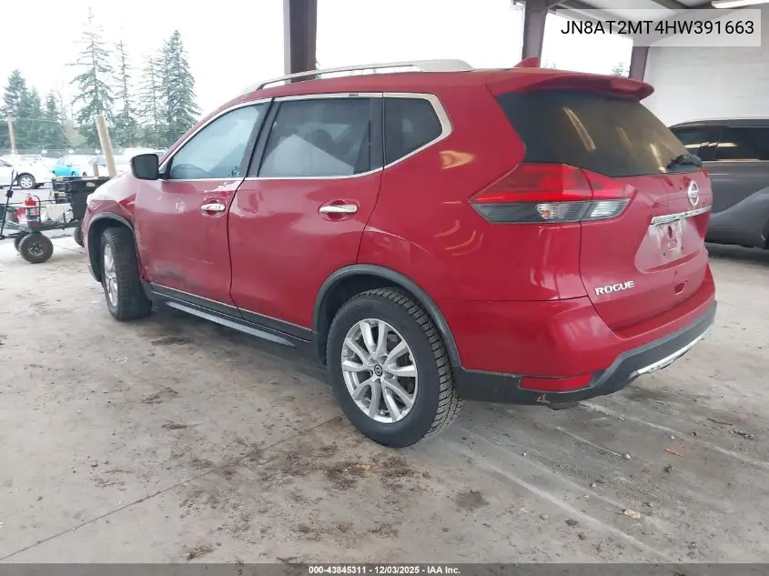 JN8AT2MT4HW391663 2017 Nissan Rogue Sv