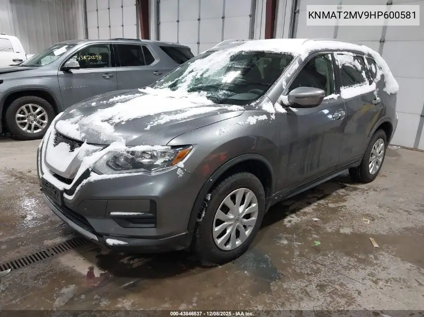 KNMAT2MV9HP600581 2017 Nissan Rogue S