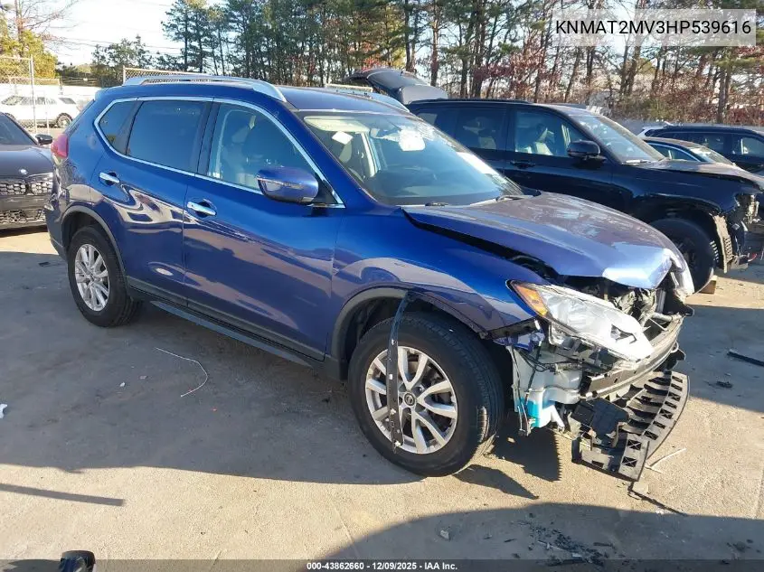 KNMAT2MV3HP539616 2017 Nissan Rogue Sv