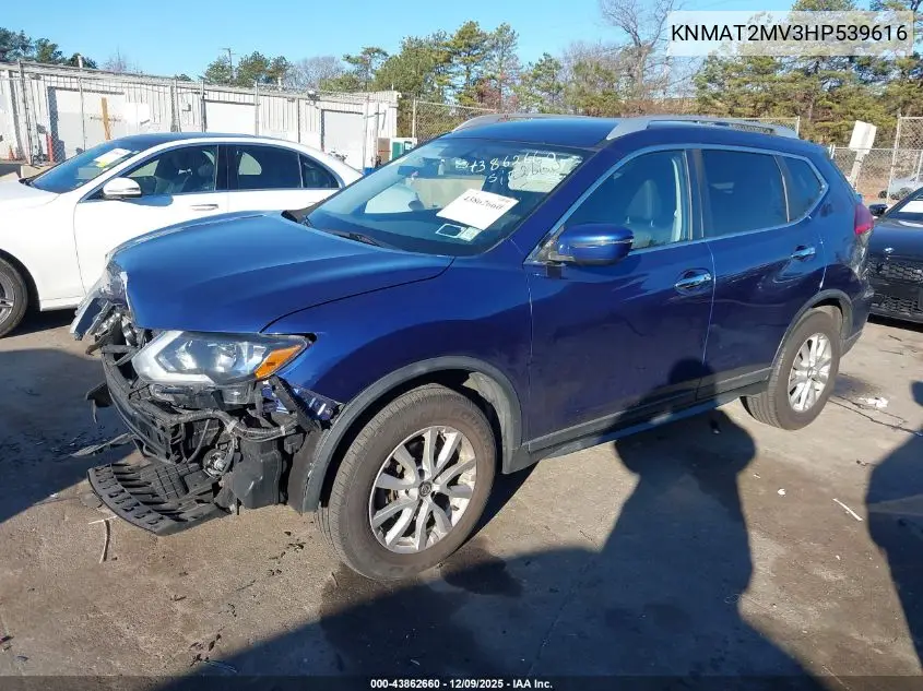 KNMAT2MV3HP539616 2017 Nissan Rogue Sv