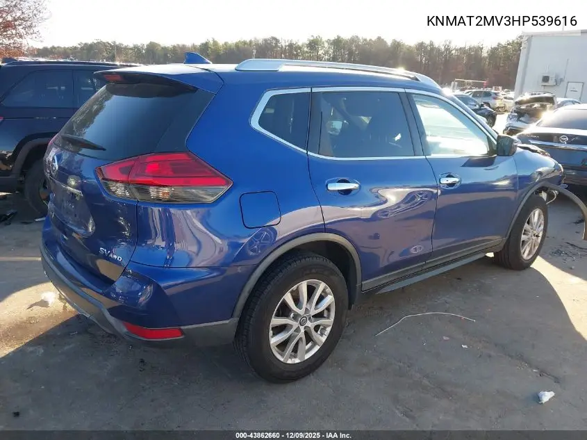 KNMAT2MV3HP539616 2017 Nissan Rogue Sv