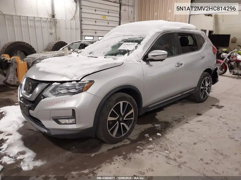 5N1AT2MV2HC814296 2017 Nissan Rogue Sl