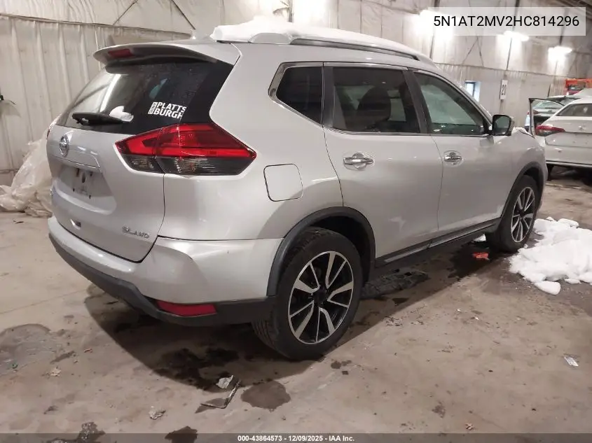 5N1AT2MV2HC814296 2017 Nissan Rogue Sl
