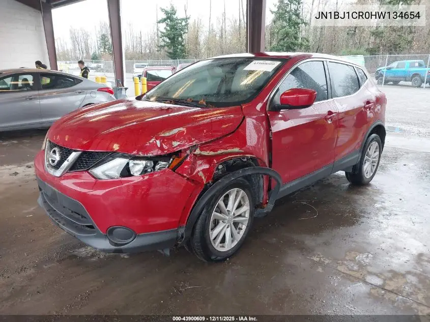 JN1BJ1CR0HW134654 2017 Nissan Rogue Sport S
