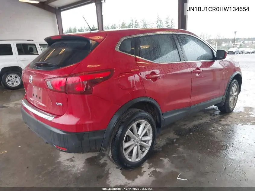 JN1BJ1CR0HW134654 2017 Nissan Rogue Sport S