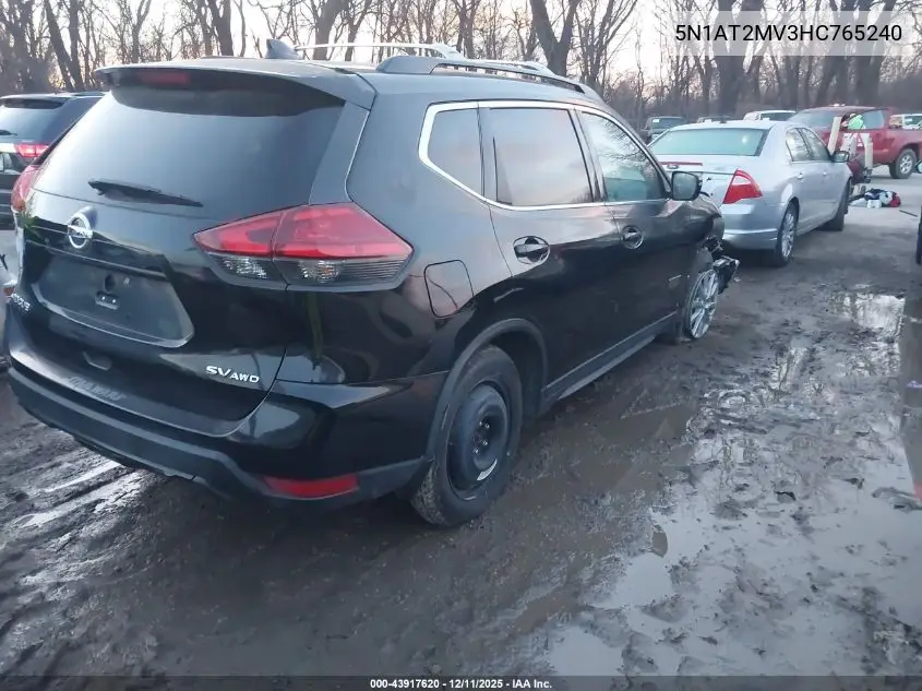 5N1AT2MV3HC765240 2017 Nissan Rogue Sv
