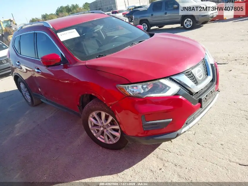 JN8AT2MT3HW407805 2017 Nissan Rogue Sv