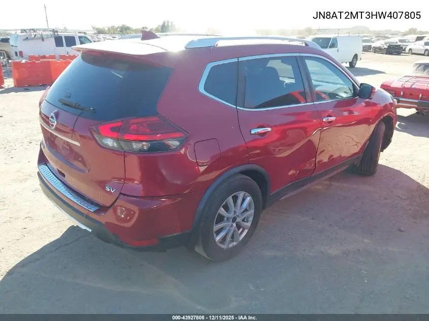 JN8AT2MT3HW407805 2017 Nissan Rogue Sv