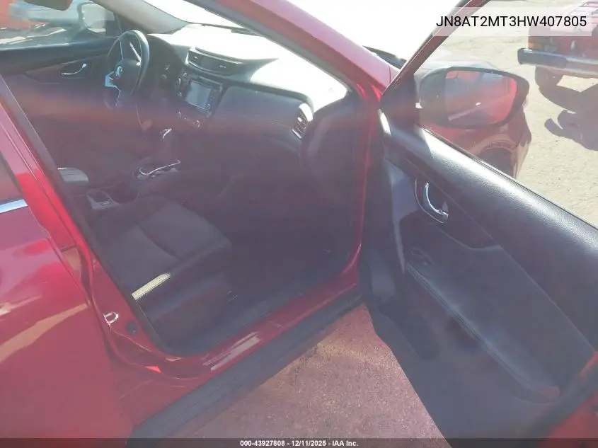 JN8AT2MT3HW407805 2017 Nissan Rogue Sv