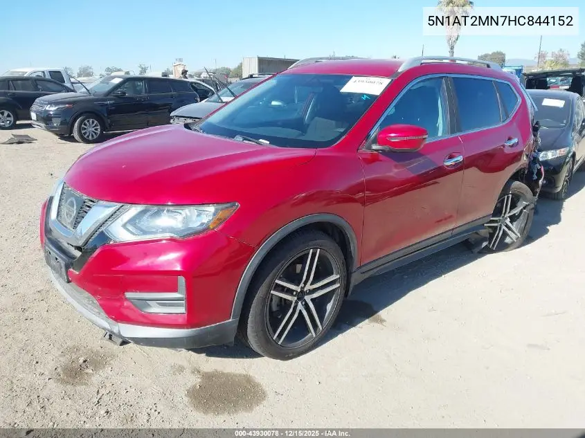 5N1AT2MN7HC844152 2017 Nissan Rogue S