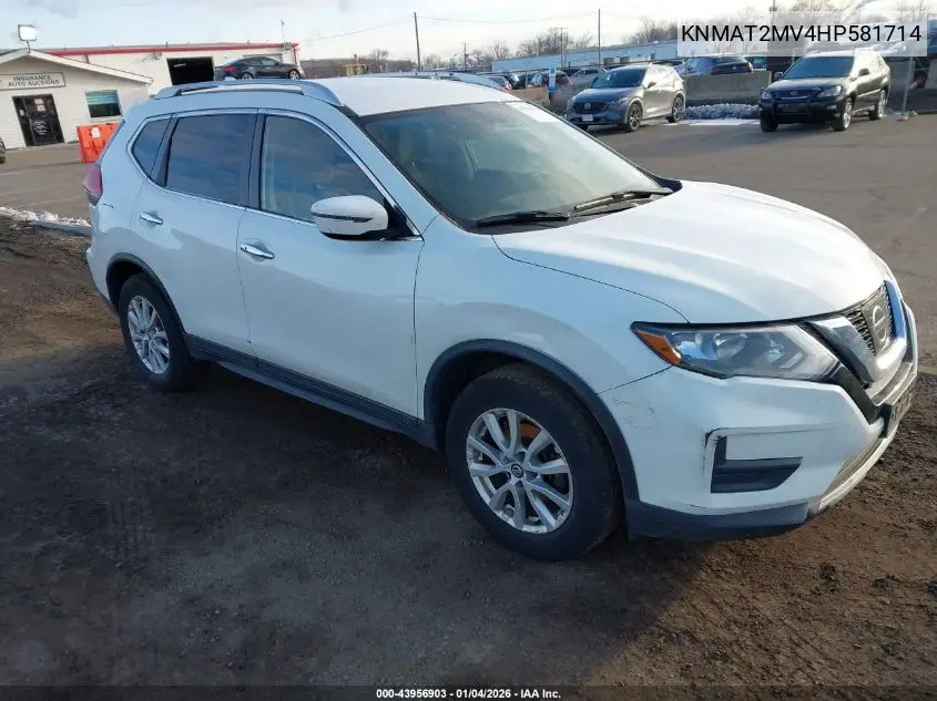 KNMAT2MV4HP581714 2017 Nissan Rogue Sv