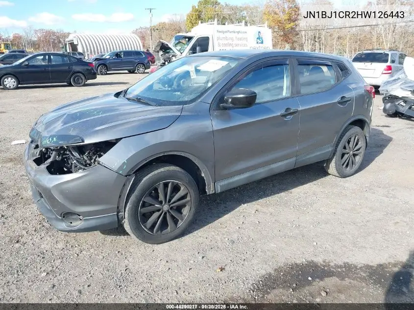JN1BJ1CR2HW126443 2017 Nissan Rogue Sport S