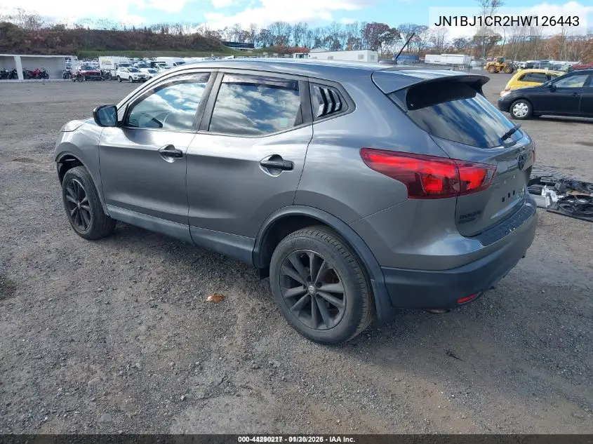 JN1BJ1CR2HW126443 2017 Nissan Rogue Sport S