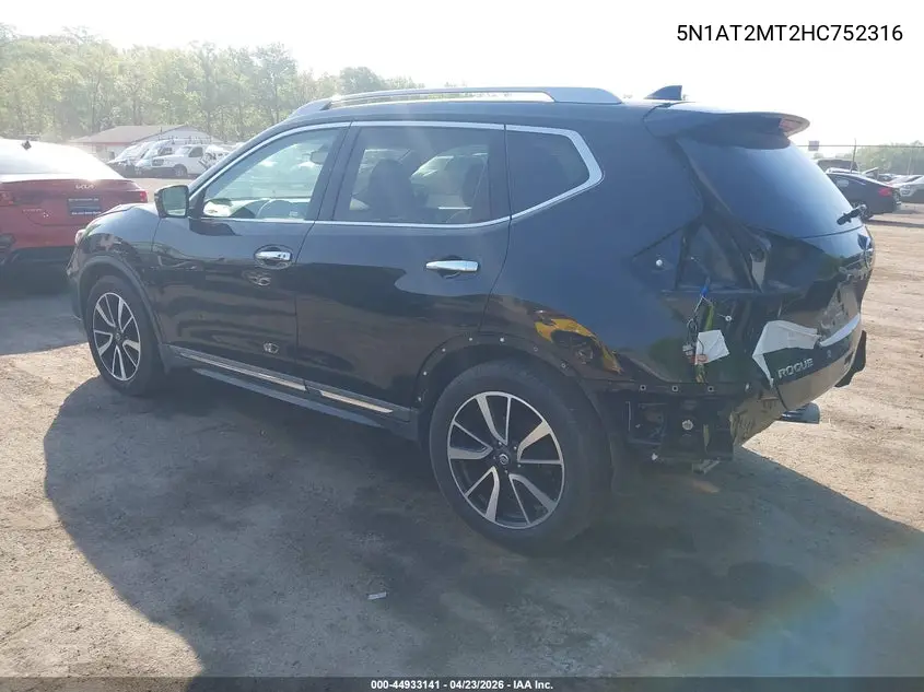 5N1AT2MT2HC752316 2017 Nissan Rogue Sl