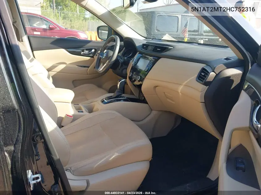 5N1AT2MT2HC752316 2017 Nissan Rogue Sl