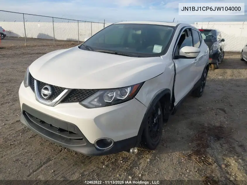 JN1BJ1CP6JW104000 2018 Nissan Rogue Sport S/Sv/Sl