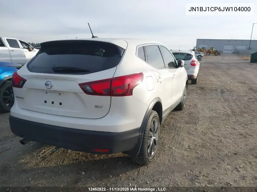 JN1BJ1CP6JW104000 2018 Nissan Rogue Sport S/Sv/Sl