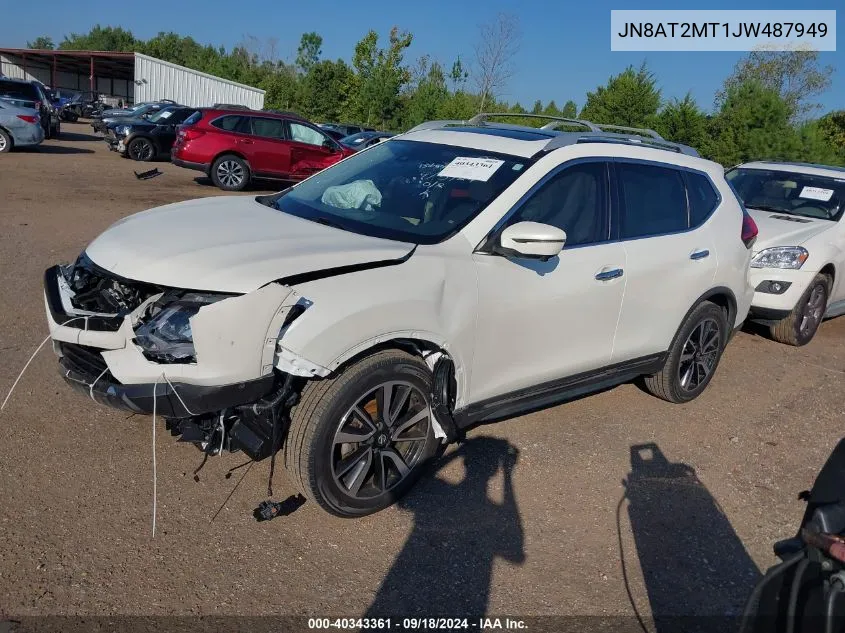 2018 Nissan Rogue S/Sl/Sv VIN: JN8AT2MT1JW487949 Lot: 40343361