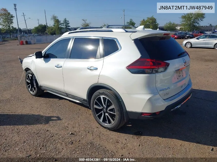 2018 Nissan Rogue S/Sl/Sv VIN: JN8AT2MT1JW487949 Lot: 40343361