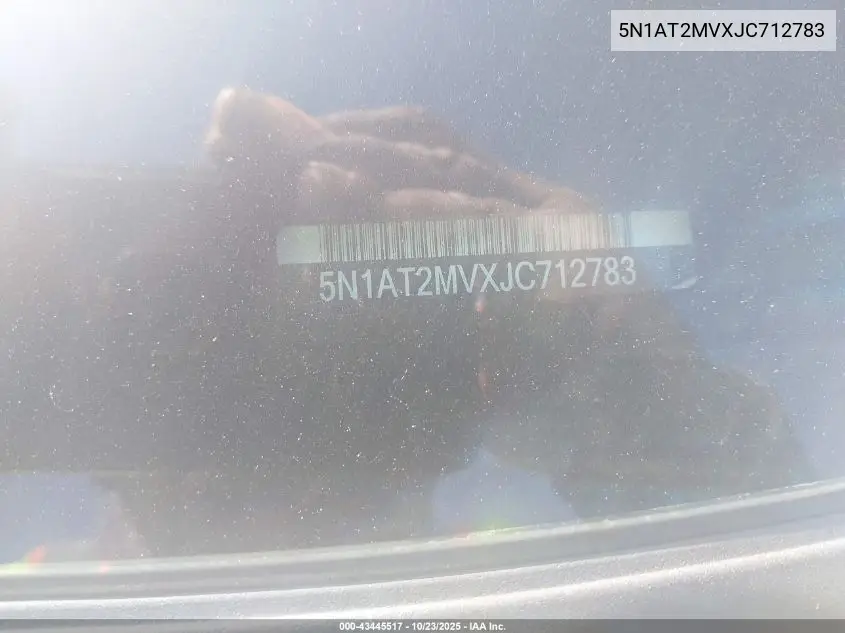 5N1AT2MVXJC712783 2018 Nissan Rogue Sv