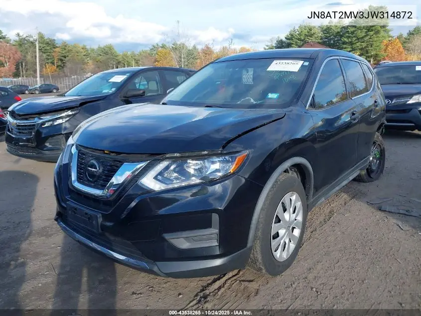 JN8AT2MV3JW314872 2018 Nissan Rogue S