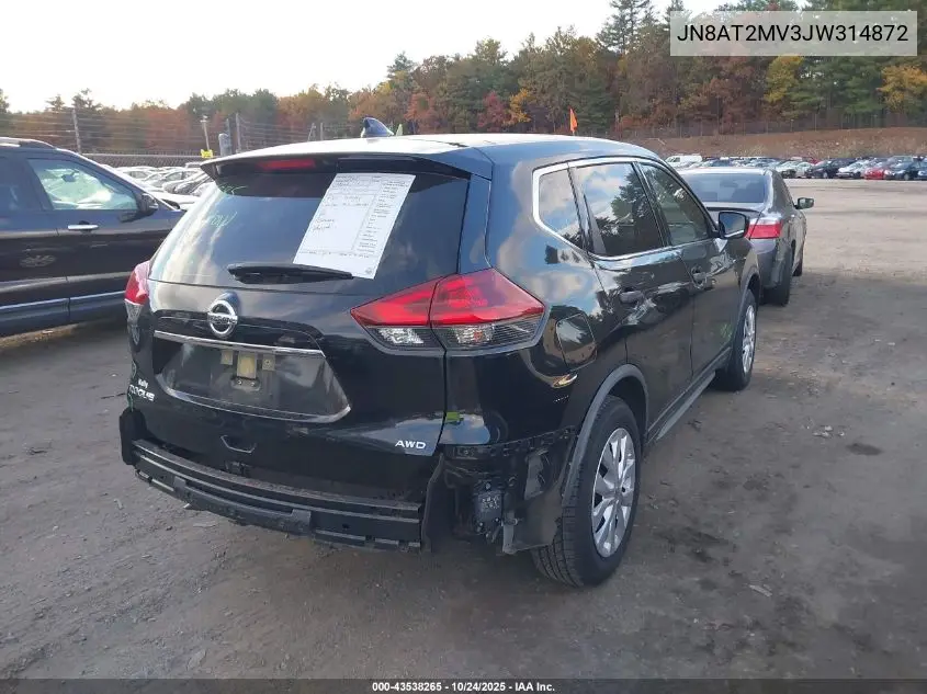 JN8AT2MV3JW314872 2018 Nissan Rogue S