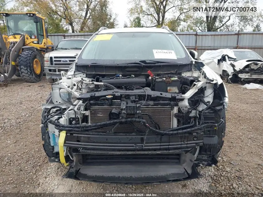 5N1AT2MV4JC700743 2018 Nissan Rogue Sv