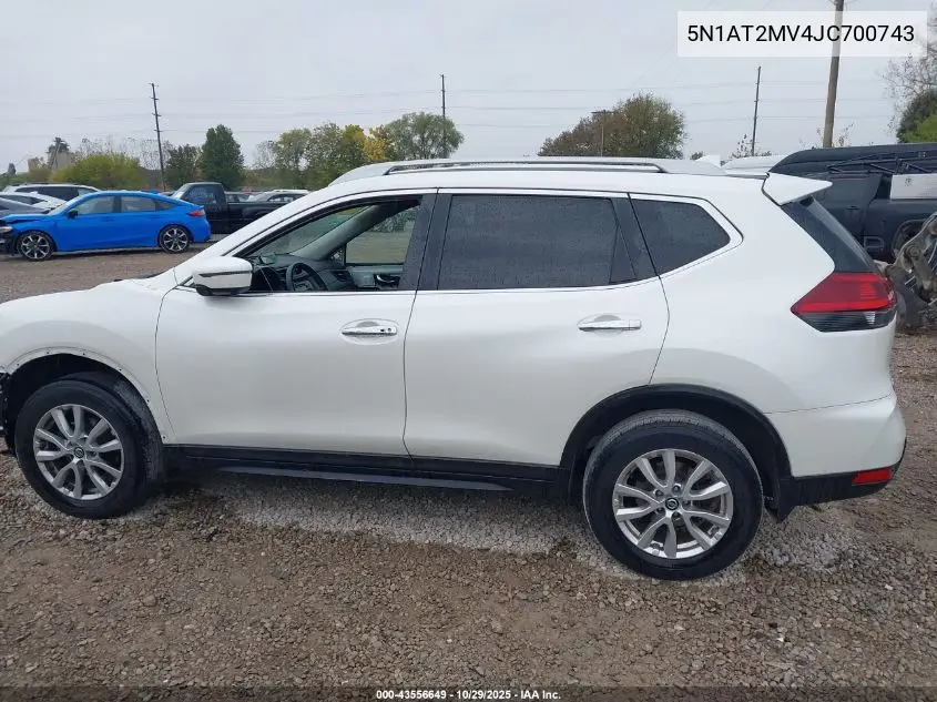 5N1AT2MV4JC700743 2018 Nissan Rogue Sv