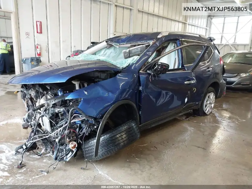 KNMAT2MTXJP563805 2018 Nissan Rogue Sv