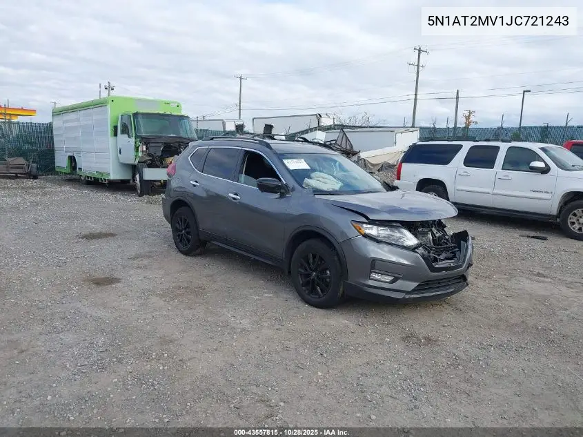 5N1AT2MV1JC721243 2018 Nissan Rogue Sv