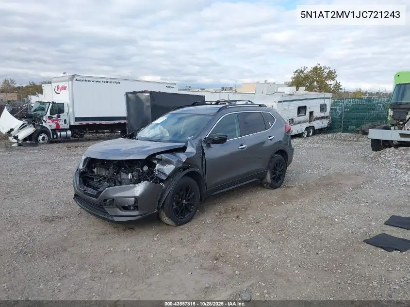 5N1AT2MV1JC721243 2018 Nissan Rogue Sv