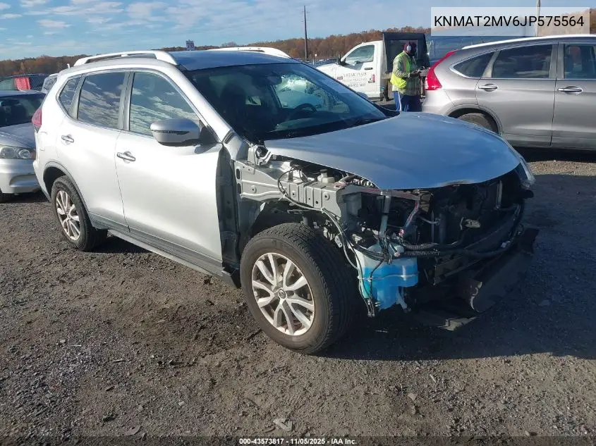 KNMAT2MV6JP575564 2018 Nissan Rogue Sv