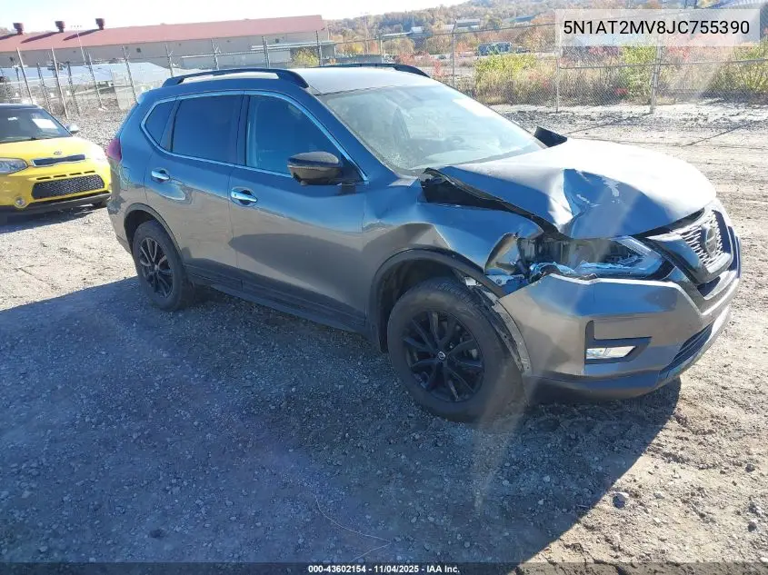 5N1AT2MV8JC755390 2018 Nissan Rogue Sv