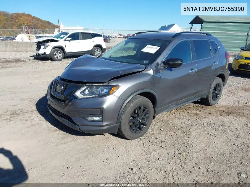 5N1AT2MV8JC755390 2018 Nissan Rogue Sv