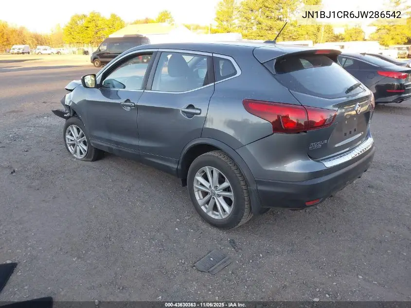 JN1BJ1CR6JW286542 2018 Nissan Rogue Sport S
