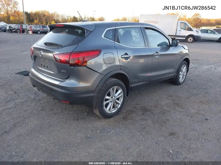 JN1BJ1CR6JW286542 2018 Nissan Rogue Sport S