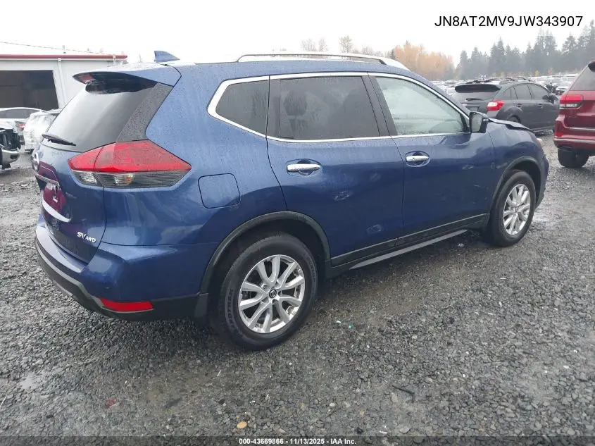 JN8AT2MV9JW343907 2018 Nissan Rogue Sv