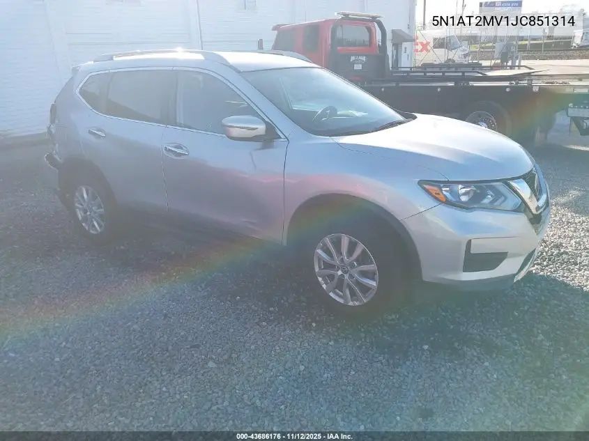 5N1AT2MV1JC851314 2018 Nissan Rogue Sv