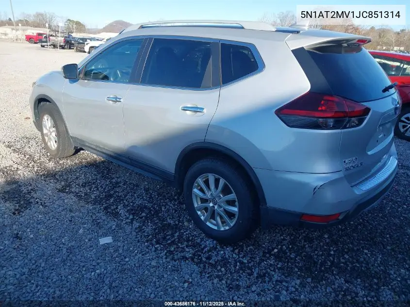 5N1AT2MV1JC851314 2018 Nissan Rogue Sv