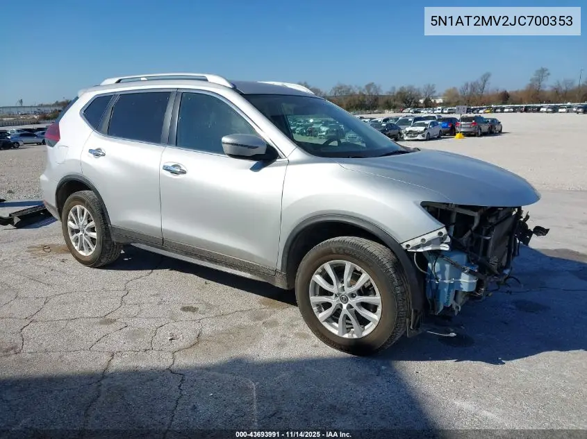 5N1AT2MV2JC700353 2018 Nissan Rogue Sv