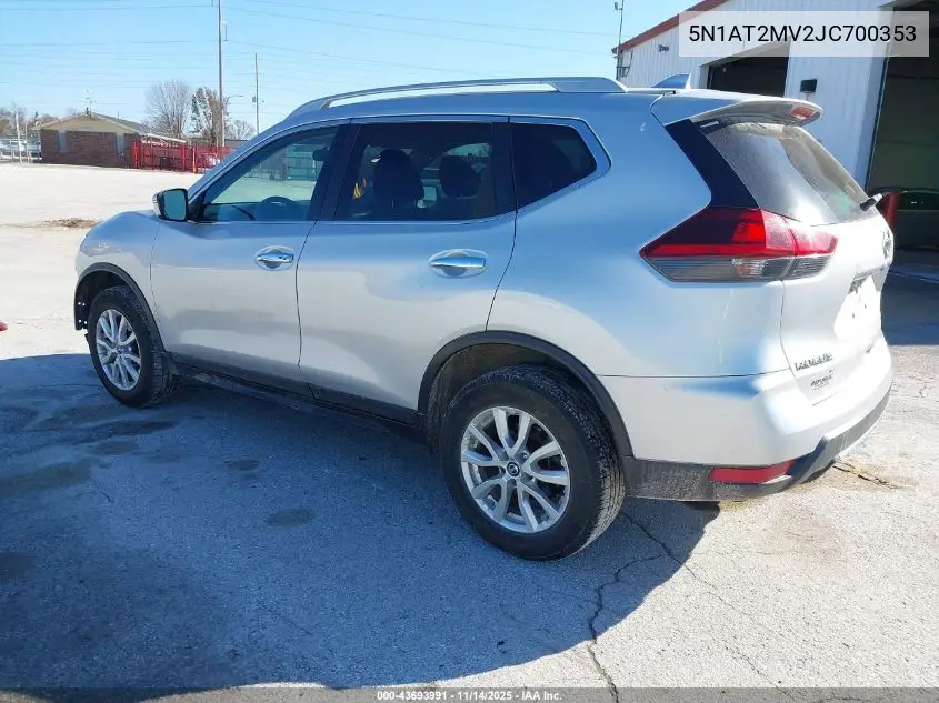 5N1AT2MV2JC700353 2018 Nissan Rogue Sv