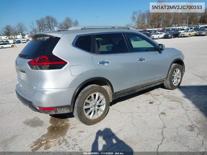 5N1AT2MV2JC700353 2018 Nissan Rogue Sv