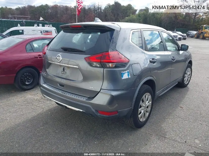 KNMAT2MV5JP542474 2018 Nissan Rogue S